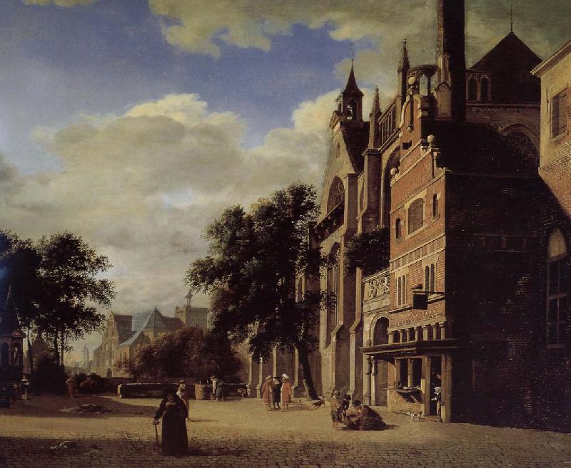 Jan van der Heyden Gothic churches oil painting picture